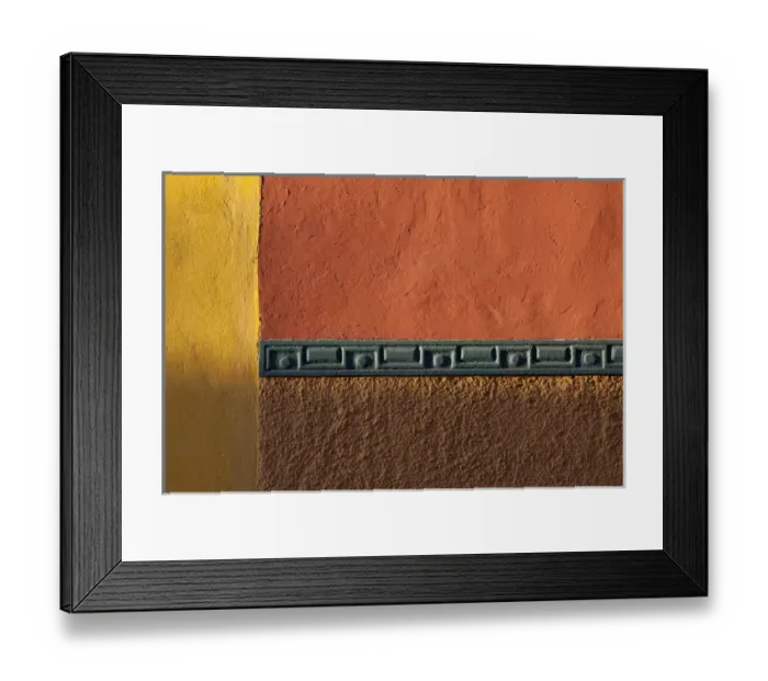 Framed Print : South America, Mexico, San Miguel de Allende. Contrasts in painted wall. Credit as Framed Print : South America, Mexico, San Miguel de Allende. Contrasts in painted wall. Credit as
