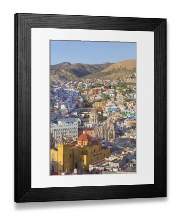 Framed Print : Mexico, Guanajuato. Overview of city. Credit as: Don Paulson  /  Jaynes Gallery  /  DanitaDelimont