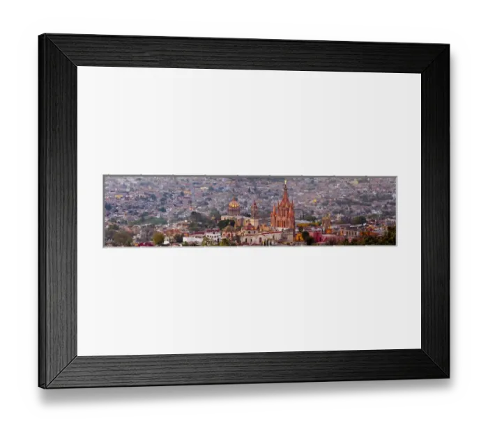 Framed Print : South America, Mexico, San Miguel de Allende. High- resolution panorama view of the city Framed Print : South America, Mexico, San Miguel de Allende. High- resolution panorama view of the city