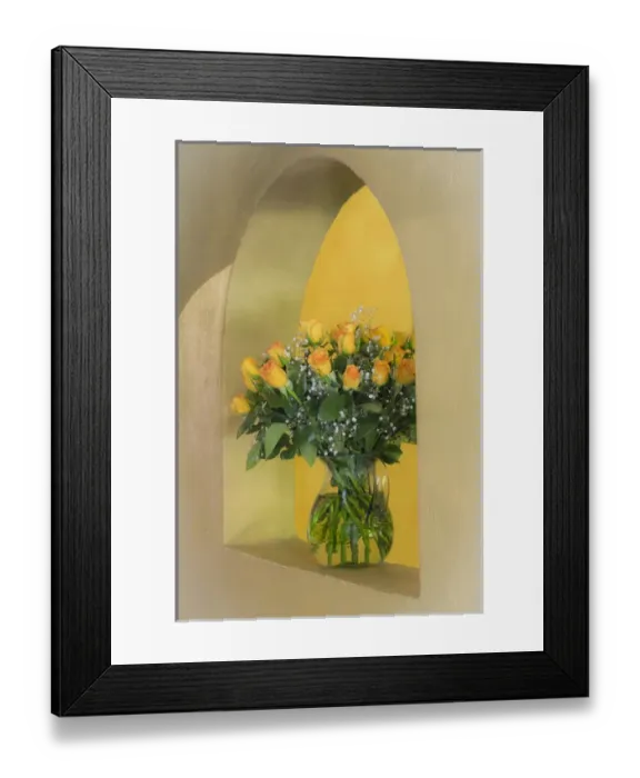 Framed Print : Mexico, San Miguel de Allende. Arrangement of yellow roses Framed Print : Mexico, San Miguel de Allende. Arrangement of yellow roses
