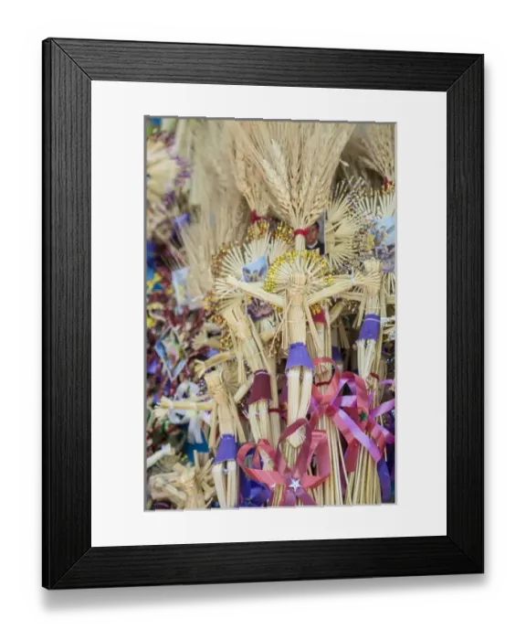 Framed Print : Mexico, San Miguel de Allende. Decorations for Palm Sunday