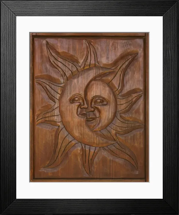 Framed Print : Mexico, San Miguel de Allende. Detail of wooden door carving