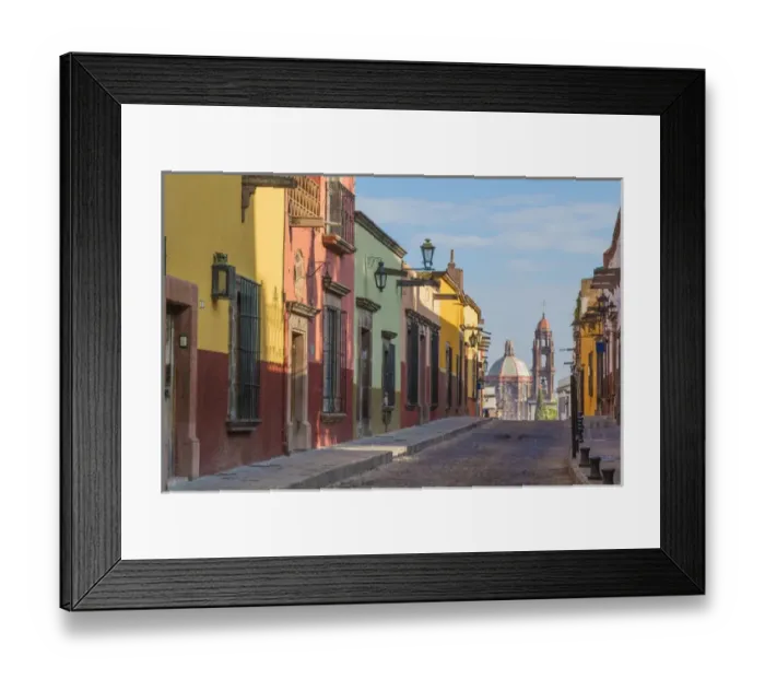 Framed Print : Mexico, San Miguel de Allende. Street scene Framed Print : Mexico, San Miguel de Allende. Street scene