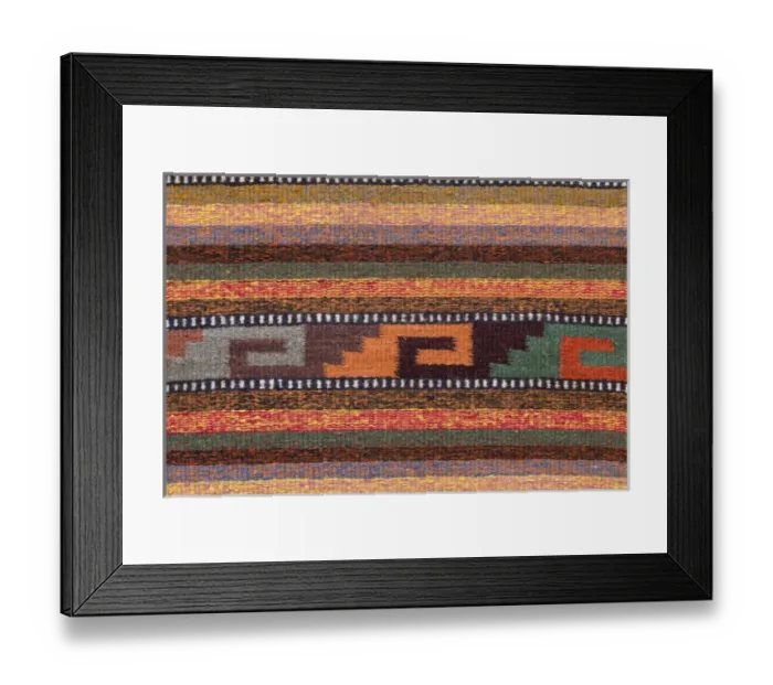 Framed Print : Mexico, San Miguel de Allende. Rug patterns