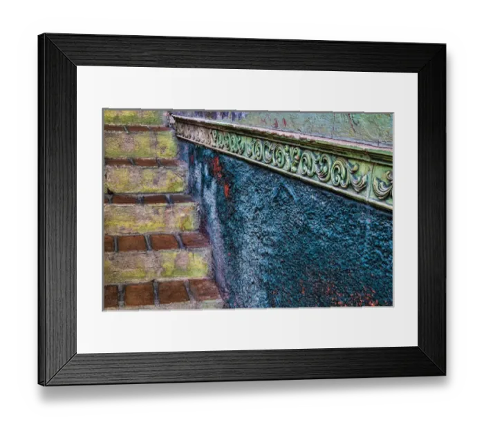 Framed Print : Mexico, San Miguel de Allende. Colorful stairway
