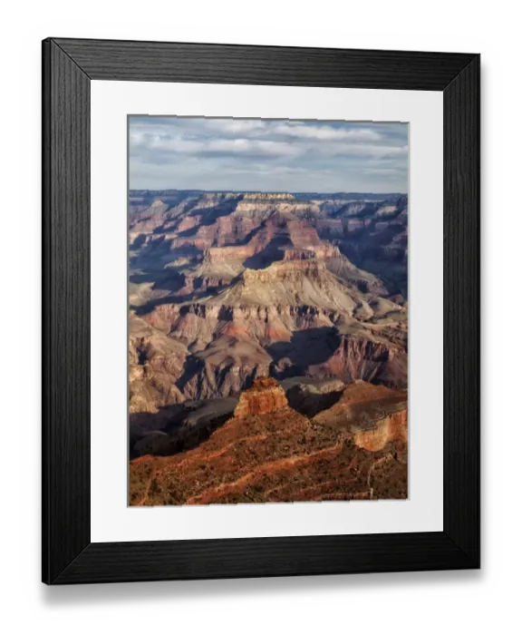Framed Print : USA, Arizona, Grand Canyon National Park, South Rim, Morning at Yaki Point
