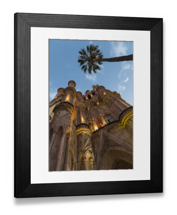 Framed Print : Mexico, San Miguel de Allende. View of Parroquia de San Miguel Arcangel church. Credit as