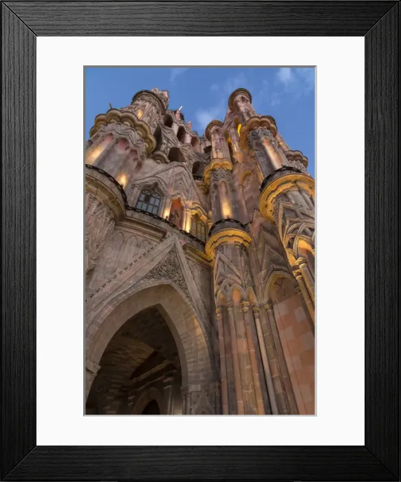 Framed Print : Mexico, San Miguel de Allende. View of Parroquia de San Miguel Arcangel church. Credit as