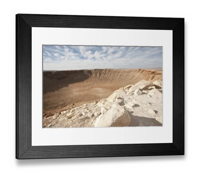 Framed Print : North America, USA, Meteor Crater near Winslow, Arizona