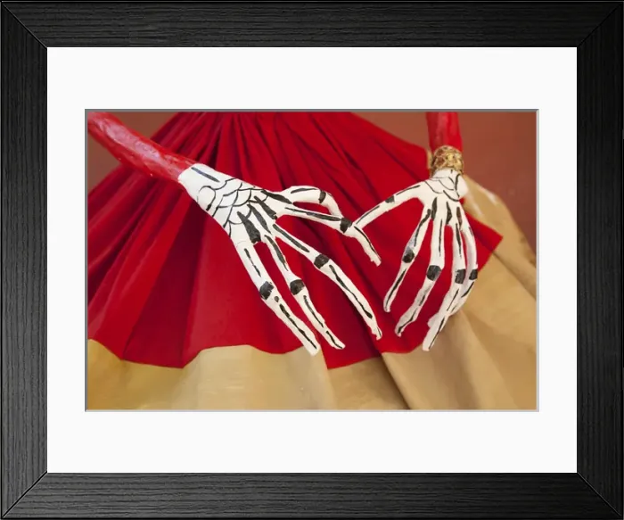 Framed Print : North America, Mexico, Guanajuato State, San Miguel de Allende, hands of giant catrina