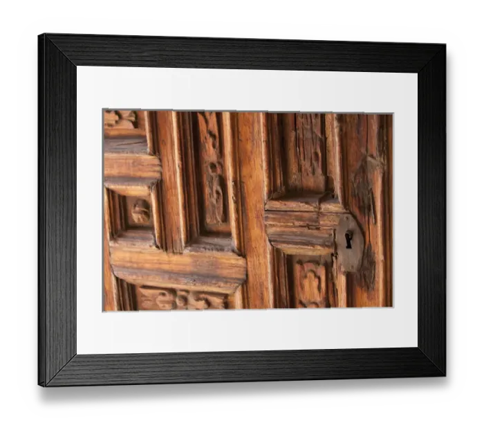 Framed Print : North America, Mexico, San Miguel de Allende, weathered carved wooden door Framed Print : North America, Mexico, San Miguel de Allende, weathered carved wooden door