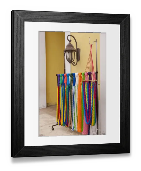 Framed Print : Mexico, Cozumel, San Miguel, Mexican handcrafts, hammocks for sale Framed Print : Mexico, Cozumel, San Miguel, Mexican handcrafts, hammocks for sale