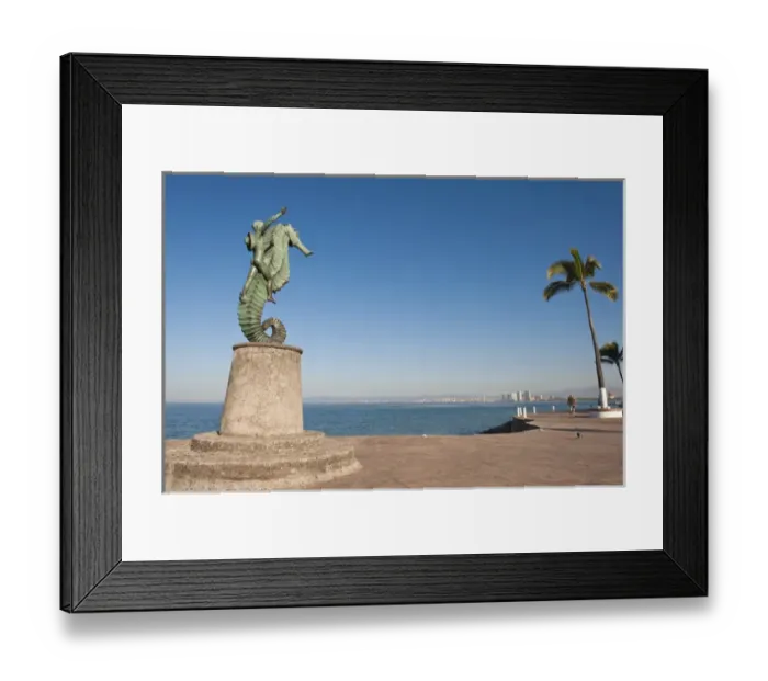 Framed Print : Mexico, Puerto Vallarta. Caballeo del Mar (The Seahorse) sculpture on the Malecon Framed Print : Mexico, Puerto Vallarta. Caballeo del Mar (The Seahorse) sculpture on the Malecon