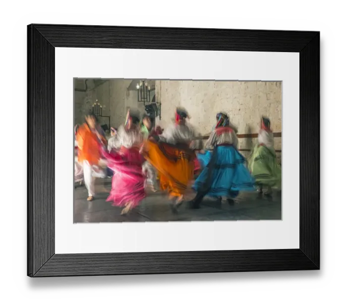 Framed Print : Mexico, Oaxaca, Mexican Folk Dance