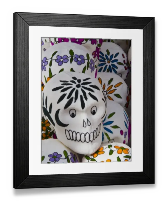 Framed Print : North America; Mexico; Guanajuato; Day of the Dead Sculls for sale