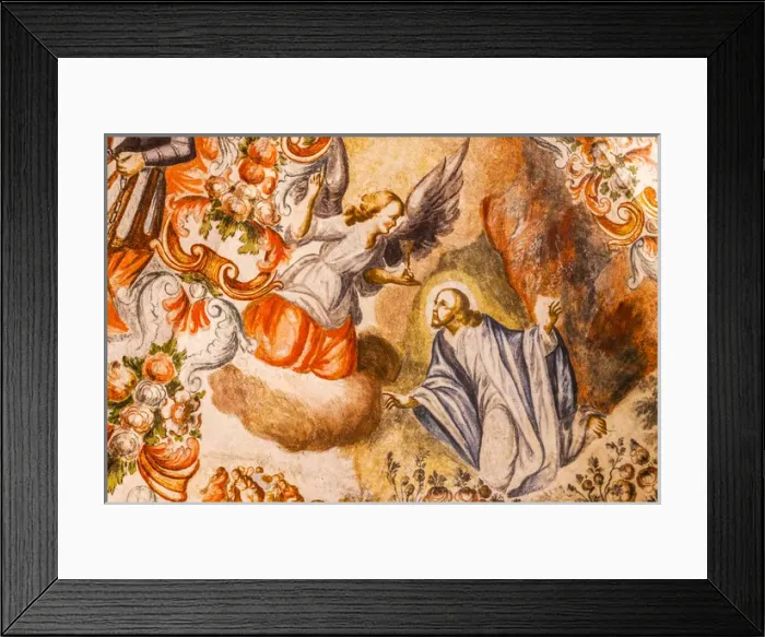 Framed Print : Angel Jesus Fresco Sanctuary of Jesus Atotonilco Mexico Framed Print : Angel Jesus Fresco Sanctuary of Jesus Atotonilco Mexico