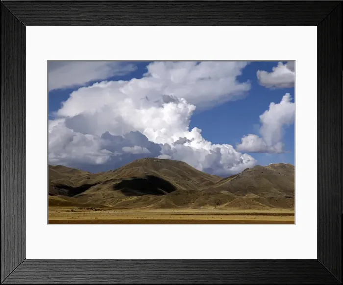 Framed Print : South America, Peru. The scenic skies of the high Andes, en route between Cusco and Puno
