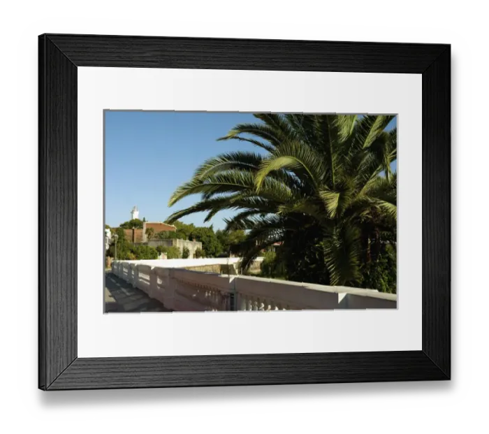 Framed Print : Uruguay. Colonia del Sacramento. Barrio Historico. Walkway along the waterfront