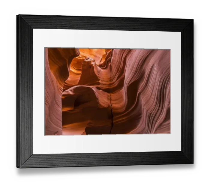 Framed Print : USA, Arizona, Canyon X. Formation in eroded sandstone rock