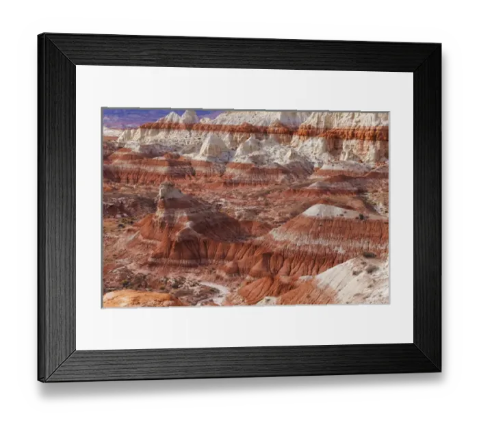 Framed Print : USA, Arizona. A desert area called Toad Stools
