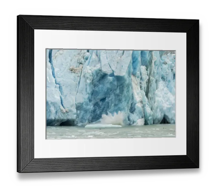 Framed Print : USA, Alaska, Endicott Arm. Close-up of Dawes Glacier calving