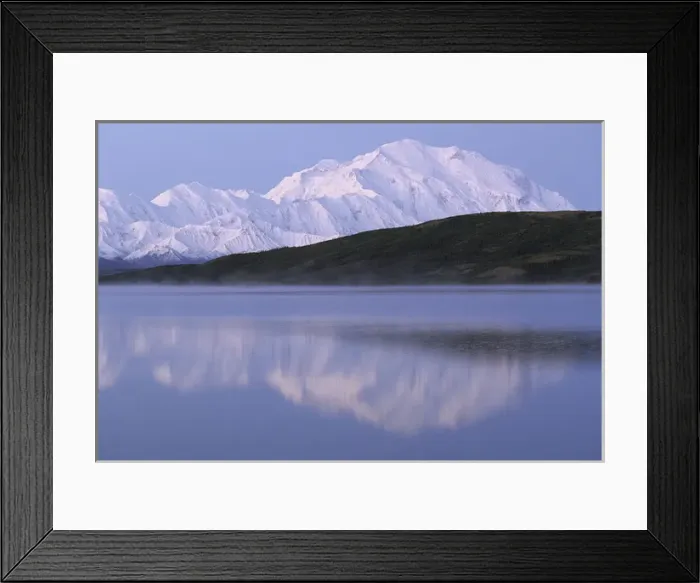 Framed Print : USA, Alaska, Mount McKinley, Wonder Lake, Sunrise, Denali National Park