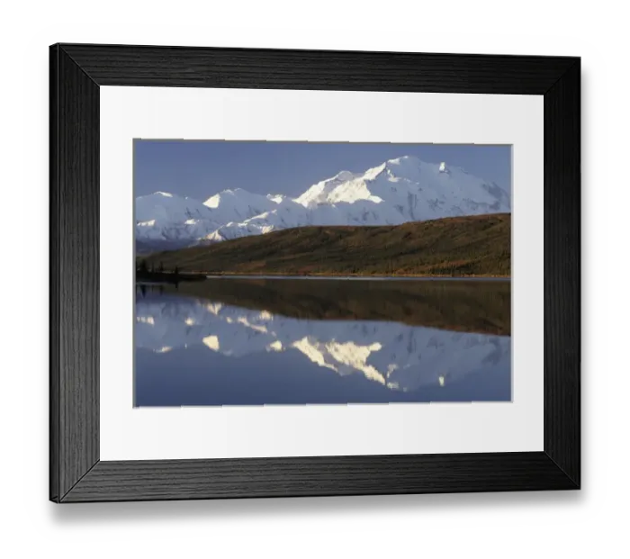 Framed Print : USA, Alaska, Mount McKinley, Wonder Lake, Sunrise, Denali National Park