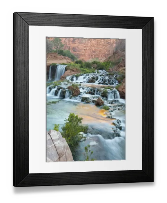 Framed Print : Navajo Falls on the Havasupai Reservation in Arizona, USA Framed Print : Navajo Falls on the Havasupai Reservation in Arizona, USA