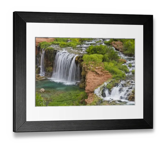 Framed Print : Navajo Falls on the Havasupai Reservation in Arizona, USA