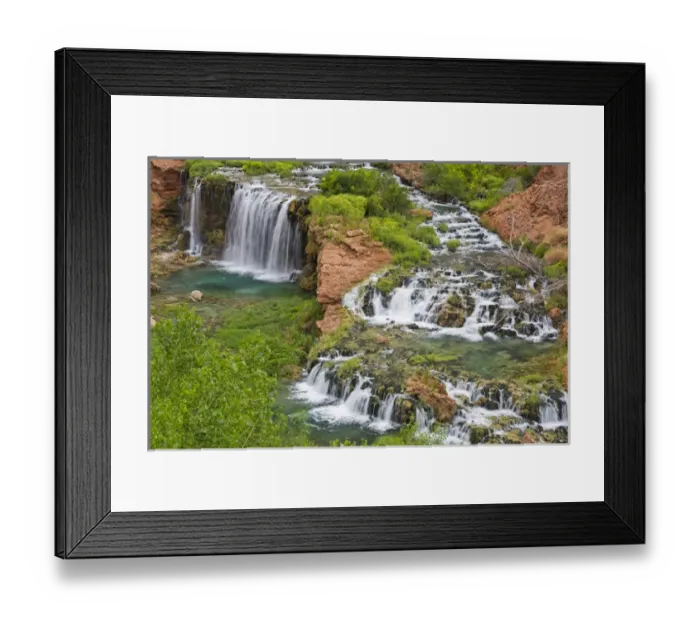 Framed Print : Navajo Falls on the Havasupai Reservation in Arizona, USA Framed Print : Navajo Falls on the Havasupai Reservation in Arizona, USA