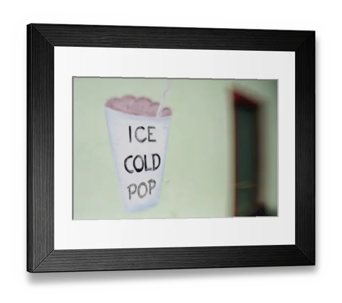 Framed Print : Seligman, Arizona, United States. Route 66. Artisic blur