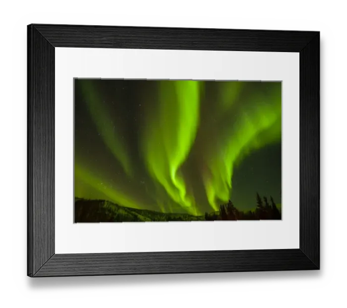 Framed Print : USA, Alaska, Fairbanks. Northern lights patterns and colors Framed Print : USA, Alaska, Fairbanks. Northern lights patterns and colors