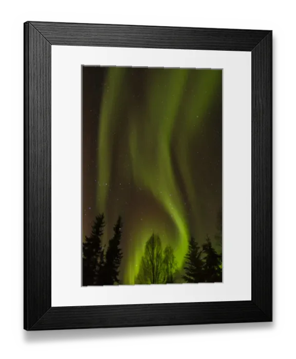 Framed Print : USA, Alaska, Fairbanks. Northern lights patterns and colors Framed Print : USA, Alaska, Fairbanks. Northern lights patterns and colors