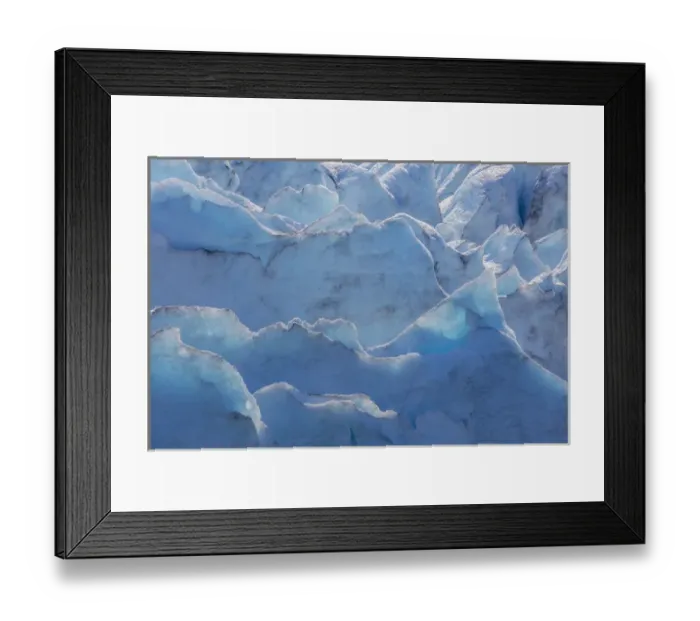 Framed Print : USA, Alaska, Portage Glacier. Close-up of glacier ice