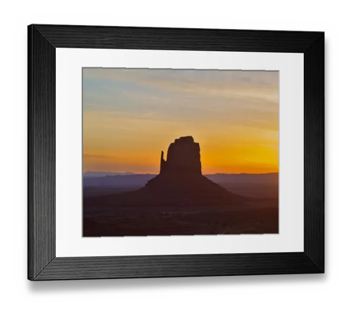 Framed Print : AZ, Monument Valley, East Mitten Butte, sunrise