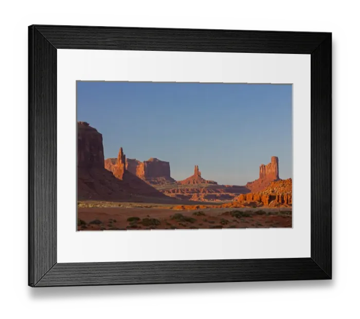 Framed Print : AZ, Monument Valley, view from Valley Drive at sunset Framed Print : AZ, Monument Valley, view from Valley Drive at sunset