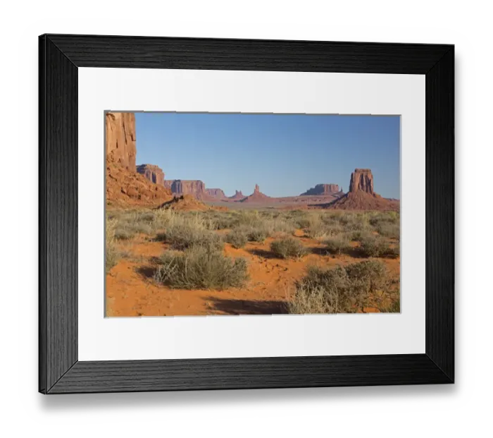 Framed Print : AZ, Monument Valley, view from Valley Drive Framed Print : AZ, Monument Valley, view from Valley Drive
