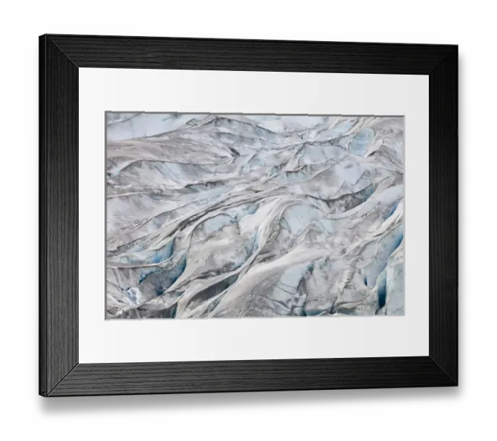 Framed Print : USA, Alaska, Glacier Bay National Park. Ice patterns on the Reid Glacier. Credit as Framed Print : USA, Alaska, Glacier Bay National Park. Ice patterns on the Reid Glacier. Credit as