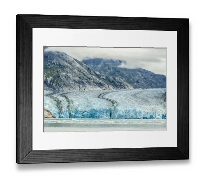 Framed Print : USA, Alaska, Endicott Arm. Overview of Dawes Glacier