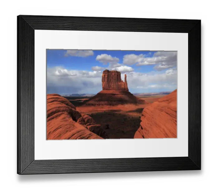 Framed Print : West Mitten from the Rim, Monument Valley, Arizona, USA Framed Print : West Mitten from the Rim, Monument Valley, Arizona, USA