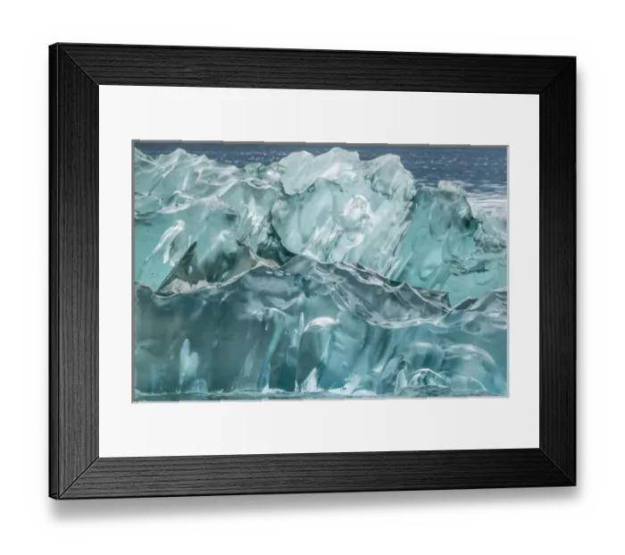 Framed Print : USA, Alaska, Endicott Arm. Detail of iceberg shapes