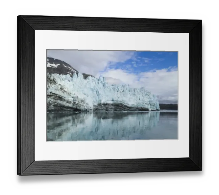 Framed Print : North America, Alaska, Glacier Bay. A close-in view of Margerie Glacier with lateral moraine Framed Print : North America, Alaska, Glacier Bay. A close-in view of Margerie Glacier with lateral moraine