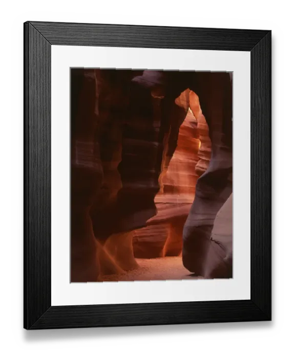 Framed Print : USA, Arizona, Red sandstone walls of Antelope Canyon