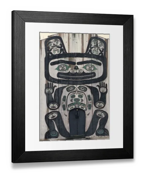 Framed Print : USA, Alaska, Wrangell, Tlingit Tribal House Framed Print : USA, Alaska, Wrangell, Tlingit Tribal House