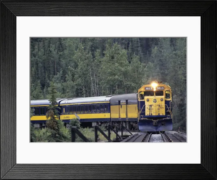 Framed Print : USA, Alaska, Alaska Railroad, Denali National Park Framed Print : USA, Alaska, Alaska Railroad, Denali National Park
