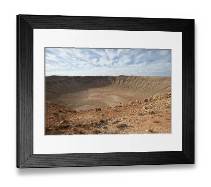 Framed Print : North America, USA, Meteor Crater near Winslow, Arizona
