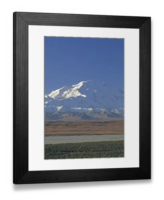 Framed Print : USA, Alaska, Mount McKinley, McKinley River, Denali National Park