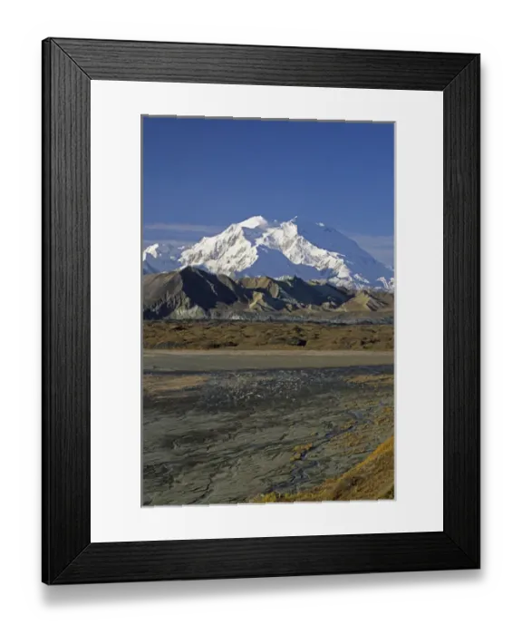 Framed Print : USA, Alaska, Mount McKinley, McKinley River, Denali National Park Framed Print : USA, Alaska, Mount McKinley, McKinley River, Denali National Park