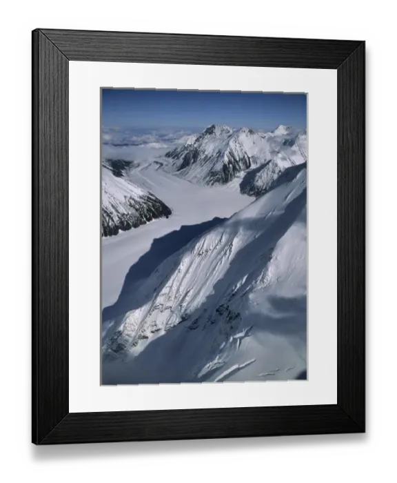 Framed Print : USA, Alaska, Peters Glacier, Aerial Photo, Denali National Park Framed Print : USA, Alaska, Peters Glacier, Aerial Photo, Denali National Park
