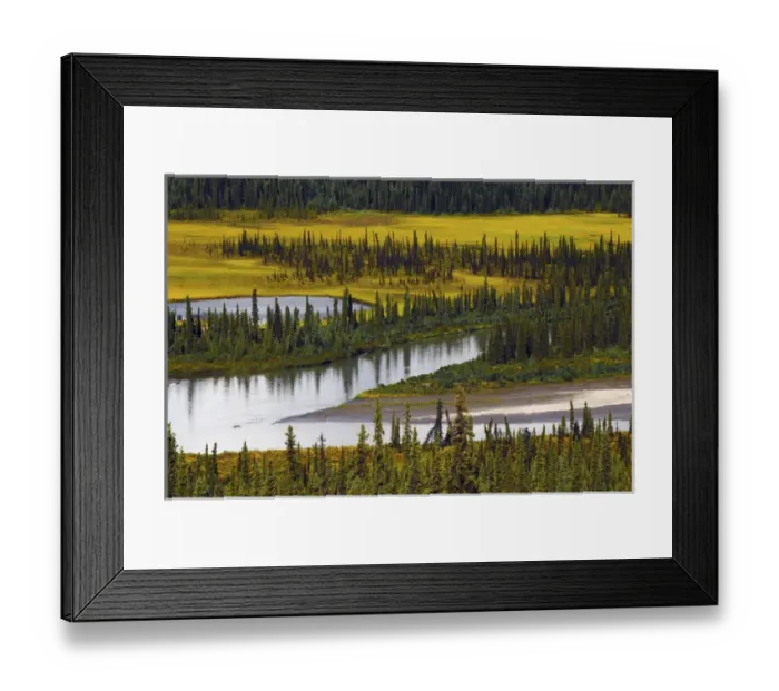 Framed Print : Nenana River in Autumn; Denali Highway; Alaska; USA Framed Print : Nenana River in Autumn; Denali Highway; Alaska; USA